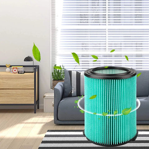 HEPA Media Cartridge Filter For 5 To 20 Gallon Wet Dry Vacuums Replacement 9 38753 in modern living room setting.