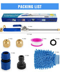 Jet Nozzle Power Washer Wand With 2 High Pressure Nozzles And Quick Connectors For Garden Hose, product components displayed.