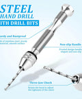 Pin Vise Hand Drill Set With 600 Eye Hooks And 10 Drill Bit Sizes For Jewelry Making, Keychains, Resin Casting And DIY Crafts