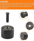 2 Pack 3037PAS Pneumatic Belt Sander Bearing Replacement For Pulley Assembly Made Of Steel Heavy Duty Durable Bearing Fits Most Sander Models Easy Install Long Lasting Performance close-up
