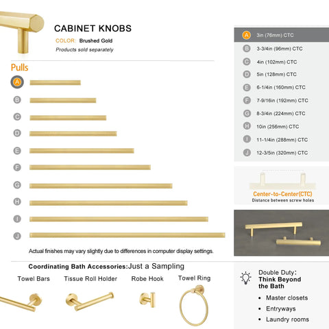 Hella Sturdy Premium Solid Brass Hexagon Cabinet Pulls Snazzy Brushed Finish 3 Inch Center To Center in brushed gold display layout.