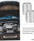 2Pcs Engine Timing Cover Dowel Pins Set For Timing Tool Kit Replacement Car Engine Tools No Fuss Easy Install Durable Dowel Pins With Precise Alignment Reliable Engine Timing Gasket Cover Pin Replacement, silver metal pair