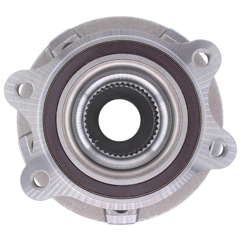 Front Left Or Right Wheel Bearing And Hub Assembly With Bolts For Audi A4 A5 A6 A7 A8 S5 Allroad Q5 RS5 S6 S7 S8 Fits 2009 2018 Models Heavy Duty Plug And Play Wheel Hub Replacement top view