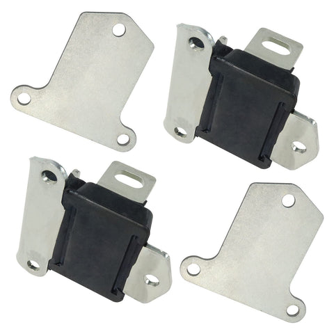 Pair Of Beefy Engine Motor Mounts 3474 For Chevy Small Block And Big Block V8 Engines, metal mounts visible