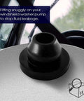 Windshield Washer Pump With Grommet For BMW And Mercedes Benz Washer Motor Replacement Replaces OEM 67128362154 67128377612