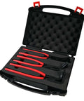 Sheet Metal Bending Pliers Set, 3-Piece Straight 45 Degree 90 Degree Hand Seamer, in carrying case, heat-treated carbon steel