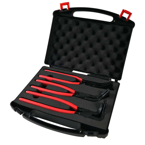 Sheet Metal Bending Pliers Set, 3-Piece Straight 45 Degree 90 Degree Hand Seamer, in carrying case, heat-treated carbon steel
