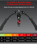 Ultra Tough Adjustable Hydraulic Twister Arm Trainer With Heavy Duty Ab Roller For Home Gym showing resistance settings up to 440 lbs.