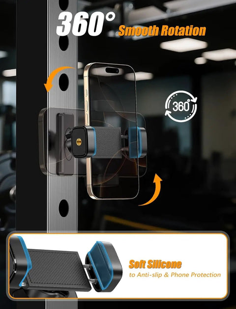 MagSafe Golf Cart Phone Mount With Ultra Strong Magnetic Suction That Holds Tight For iPhone Galaxy And Other Smartphones EZGO Club Car Yamaha Icon Accessory A Dope Gift For Him And Her, featuring 360-degree rotation on metal surface.