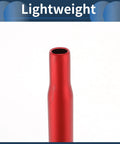 Lightweight 27.2x300mm Aluminum Alloy Bike Seat Post Red Universal Saddle Post For Mountain And Road Bikes, close-up top view