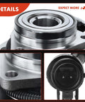 Close-up of 2 Pack Front Wheel Bearing And Hub Assembly With ABS For Ford F150 1997 1998 1999 2000 4WD And 5 Lug Wheel Hub