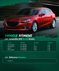 Red Mazda car, compatible models list, wheel hub compatibility for Two Pack Wheel Hub Bearing Assembly With ABS For Mazda 6 2014 2020 And Mazda CX 5 2013 2020 Left Rear And Right Wheel Positions Ready To Install Heavy Duty Upgrade 512519 VKBA7649 MB76301 WE61801 Compatible.