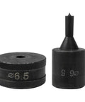 6.5mm Hydraulic Hole Punch Die For CH70 Punch Machine Pro Grade Upper 40mm Mold Lower 26mm Mold Round Die Tool Durable Black 1pc