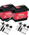 High Torque 35KG Digital RC Servo 4.8 to 8.4V Full Metal Gear Waterproof 2 Pack with servo horns and mounting parts