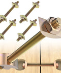 Killer Fit Four Pack M8x100MM Countertop Connector Bolts With Half Moon Washers And Hex Nuts for zero wobble joint fastening.