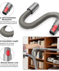 Flexible quick release extension hose from Replacement Attachment Kit For V15 V15s V12 V11 V10 V9 V8 V7 Gen5 Cordless Vacuum Cleaners
