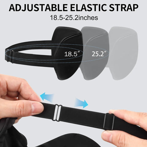 Adjustable elastic strap for Cordless Heated Eye Mask For Dry Eyes And Better Sleep With Hot And Cold Gel Compress Rechargeable 1000mAh Battery