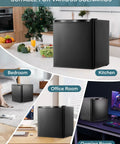One Point One Cubic Foot Compact Countertop Mini Freezer Built For Tiny Dorm Kitchens Home Offices And Campers Hella Easy Plug And Play Real Deal Frozen Food Storage in kitchen, office, gaming room and bedroom.