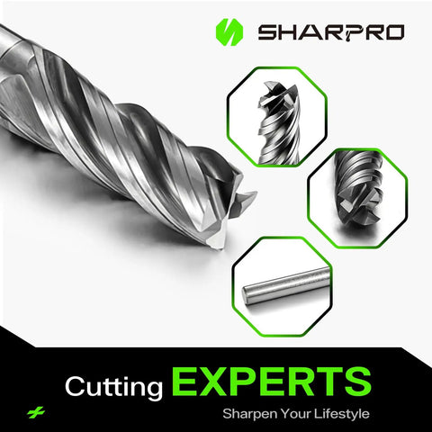3/16 Inch Shank Carbide Square End Mill 4 Flute CNC End Mill Beefy Heavy Duty Heat Resistant For Alloy Steel Stainless Steel And Cast Iron Vibration Free Design For Smooth Milling And Precise Metalworking