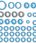 38 Pack Ball Bearing Set With Blue Rubber Seals For 1 To 10 Scale RC Crawler Cars Including Axial SCX10 III AXI03007