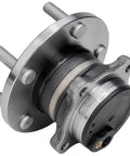 Front view of Pair Rear Wheel Bearing Hubs Assembly For 2004-2013 Mazda 3, 2009-2013 Mazda 3 Sport, 2006-2017 Mazda 5 With ABS, 5 Lug