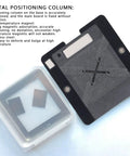 Six In One BGA Reballing Stencil Kit With Stainless Steel Magnetic Jig showing metal positioning column and magnetic base detail.