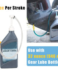 Lower Unit Gear Lube Pump For Standard Quart Bottles Fits Mercury And Mariner Outboards Plus Yamaha Nissan Tohatsu Honda Evinrude Outboards Includes One Suction Tube And Dual Adapters Three Eighths Inch And Eight Millimeter Aluminum Adapters