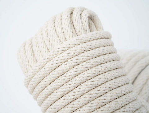Heavy Duty Cotton Sash Cord Size 8 1 Quarter Inch By 1200 Feet Spool, close-up of white braided cotton material with texture detail.