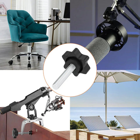 Top Shelf 4 Pack M8 X 40mm Knurled Thumb Screws With Smooth Grip Handles showing diverse applications in workshop and outdoor settings.