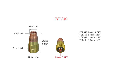 Stubby Gas Lens And Collet Bodies Kit For 17 And 26 Series TIG Torches With Glass Cups And Quartz Nozzles Pro Grade