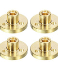 Beefy 4 Pack T5 Lead Screw Brass Nut With Acme Thread Pitch 1mm Lead 2mm Two Start Fits 5mm Diameter For Z Axis 3D Printer Brass Nut