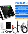 Upgraded 1013D Plus 100X Probe Portable Digital Oscilloscope with display, probes, and accessories for field and lab use