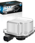 Direct Swap Electric Coolant Water Pump Keep Your Daily Runner Frost Free For 2018 To 2023 Toyota Camry RAV4 Avalon Highlander Sienna Venza And Lexus ES NX 2.5L L4 Gas Engine No Sweat Replacement, silver aluminum construction, close-up view.