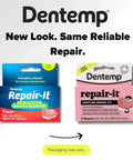 Zinc Free Denture Repair Kit For At Home Use DIY Friendly With Complete Repair Material And Tools Included packaging