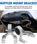 Ford Escape 2 Pack Exhaust Muffler Hanger Mount Bracket Replacement for 2013 2014 2015 2016 2017 2018 2019 Tailpipe Mount Aluminum