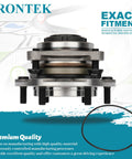 Front view of Front Wheel Hub Bearing Assembly For Toyota 4Runner FJ Cruiser And Tacoma 2003 Through 2019 Six Lug Without ABS