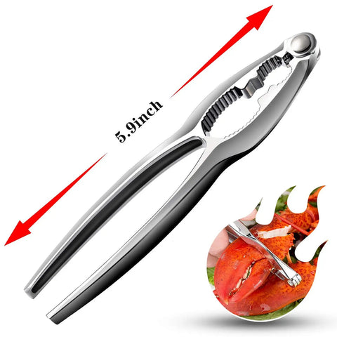 Heavy Duty Crab Leg Crackers Set Four Pack For Shellfish Crab Claw Crackers And Seafood Tools Die Cast Zinc Alloy 5.9 inch