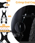 Heavy Duty Bike Floor Stand For Indoor Garage Upright Storage Rack with Adjustable Rubber Hooks and tool detail on bike chain