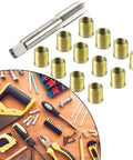 M14x1.25 Thread Repair Kit For Ford Modular Engines With Stainless Steel Inserts And Tap Helicoil Style Fixer Set, tap and inserts