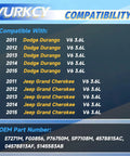 Compatibility chart for Electric Fuel Pump Module Assembly With Sending Unit for 2011-2015 Durango and Cherokee V6 3.6L