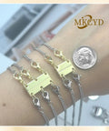 Magnetic Necklace Clasp Set For Layering No Fuss Quick Snap Closures Gold And Silver Separator For Layered Look Easy To Use