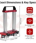 Pro Grade Metal Bender Tool For Roofing And Sheet Metal Fabrication, 7 Inch Portable Roller With 0 To 100 Degree Bend Range dimensions