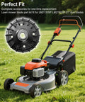 Durable No Brainer Lawn Mower Blade Replacement Kit For EGO Power 21 Inch Mowers LM2130SP LM2150SP with dual blades shown
