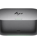 Heavy Duty Thunderbolt 4 Docking Station With Ridiculous 280W Power Delivery And Blazing Speed Plug And Play Ready For Your Ultimate Office Rig Smooth Operator, top view, sleek grey design.