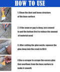 Instructions for using Fast Drying Crack Resistant Gap Filling Glue For Concrete Cracks Waterproof Repair Sealant.