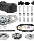 CVT Torque Converter Kit For Three Quarter Inch Crank Mini Bikes And Go Karts With 10T And 12T Pulleys, 40 41 420 And 35 Chain Drive Pulley Pack, Fits Predator 212cc Engines, Manco Comet TAV2 And Baja Mini Bikes, Replaces 219552A 218353A components layout