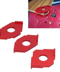 Heavy Duty Aluminum Alloy Radius Jig Router Templates 3 Piece Pack with T10 T15 T20 T25 T30 T35 guides for corner cuts.