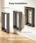 Three Quarter Inch Single Gang Outlet Box Extender Ul Listed Flame Retardant Electrical Spacer installed for flush wall fit.