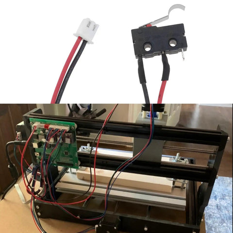 Six Pack Micro Limit Switches With Momentary Snap Action NO Contacts, 125V and 250V AC, 5A Rating, wired on CNC machine
