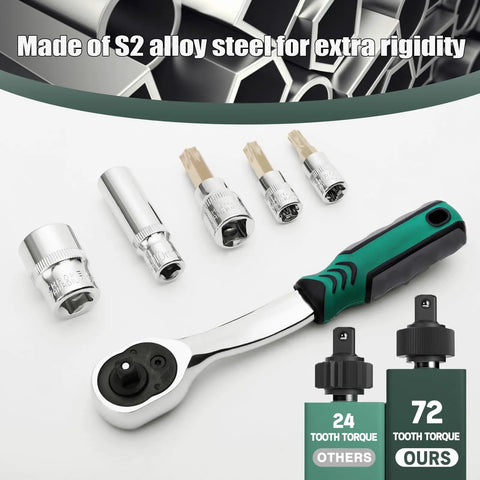 Jeep Wrangler Torx Tool Kit For JL JK Gladiator Hard Top Hardware Replacement And Installation with ratchet and sockets